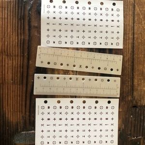 Louis Vuitton Stickers and ruler